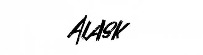 Alask  Frei Schriftart Herunterladen