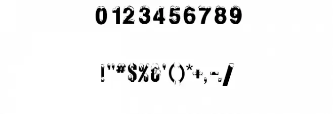 Alaskan Ice Font OTHER CHARS