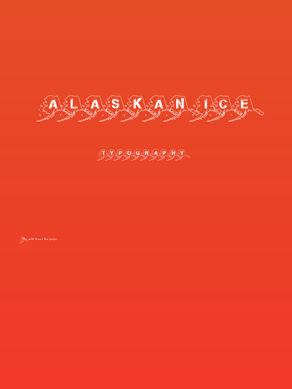 Alaskan Ice Poster