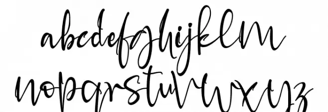 Alaskan malamute Font LOWERCASE