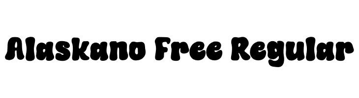 Alaskano Free Regular  les polices de caractères gratuit tlcharger