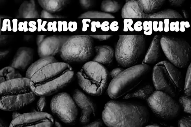 Alaskano Free Regular Font examples