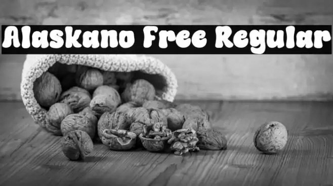 Alaskano Free Regular Font examples