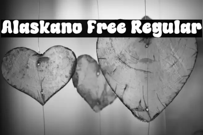 Alaskano Free Regular Font examples