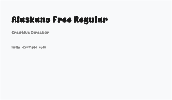 Alaskano Free Regular Business Card