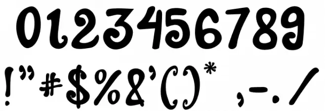 Alaskia Font Alte caractere