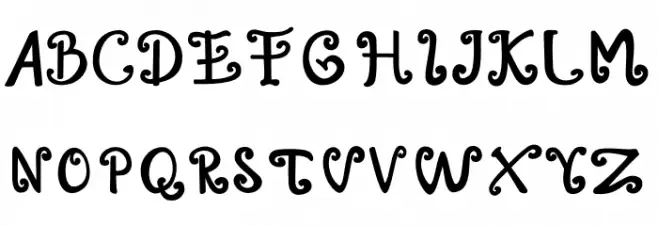 Alaskia フォント 大文字