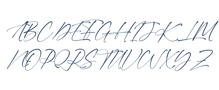 Alatas Script Uppercase