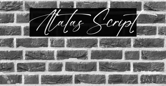 Alatas Script Шрифта examples