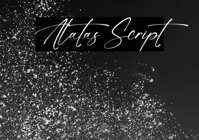 Alatas Script Шрифта examples