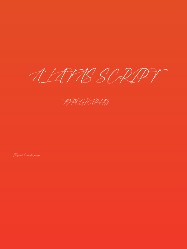 Alatas Script Poster