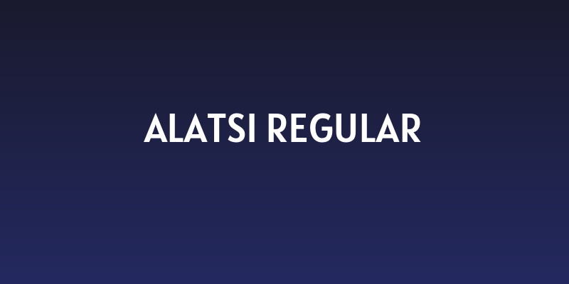 Alatsi Regular Social Header