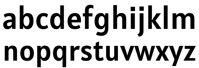 Alatsi Regular Font LOWERCASE