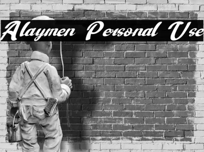 Alaymen Personal Use Font examples