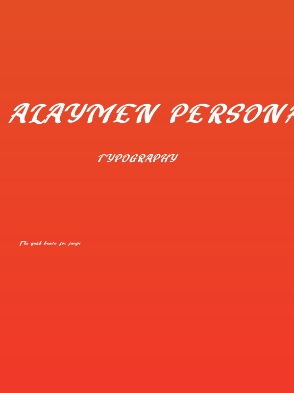 Alaymen Personal Use Poster