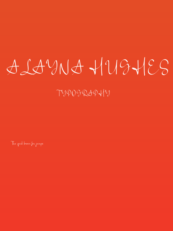 Alayna Hughes Poster