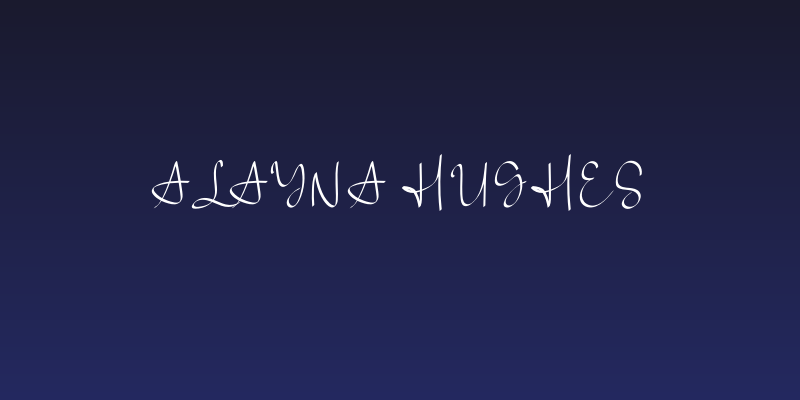 Alayna Hughes Social Header