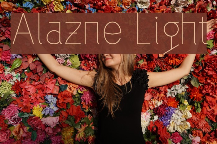 Alazne Light Font examples
