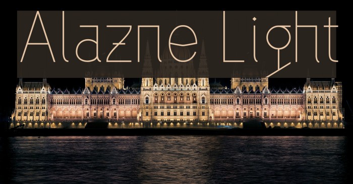 Alazne Light Font examples