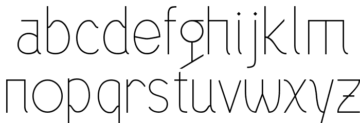 Alazne Light Font LOWERCASE