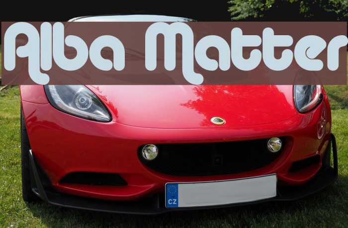 Alba Matter Font examples