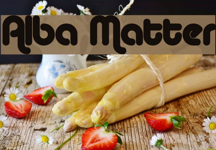 Alba Matter Font examples