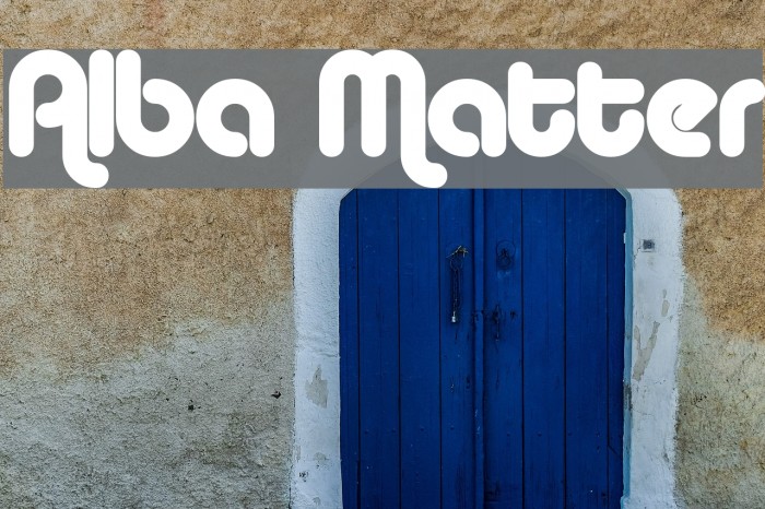 Alba Matter Font examples