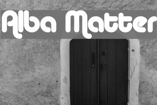 Alba Matter Font examples