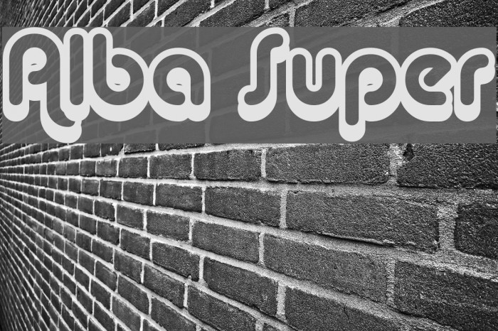 Alba Super Font examples