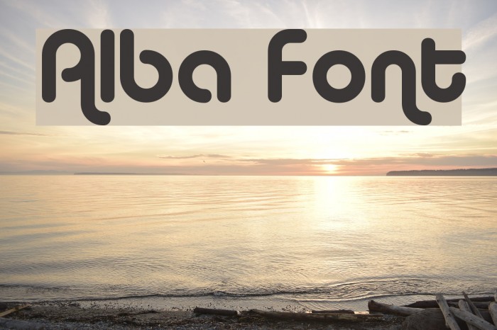 Alba Font examples