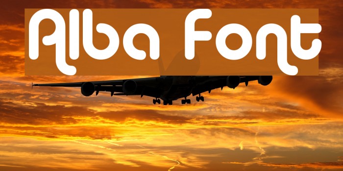 Alba Font examples