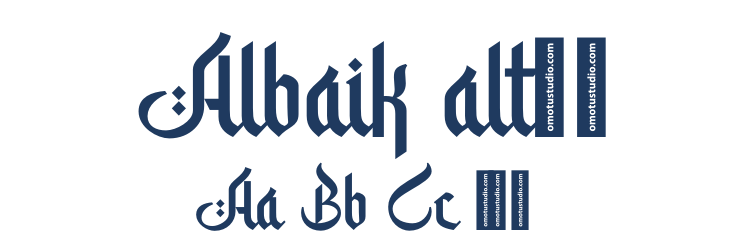 Albaik alt01 Font Preview