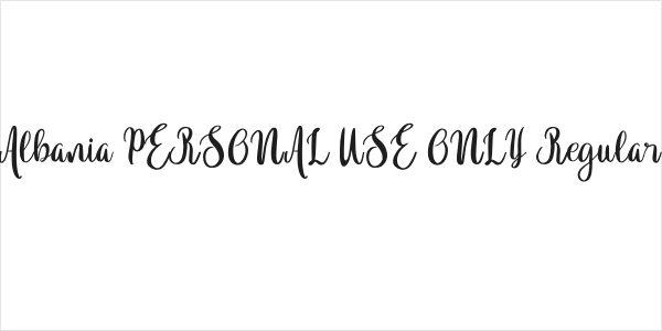 Albania PERSONAL USE ONLY Regular Logo