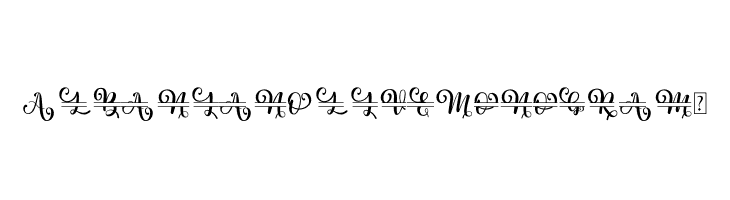 Albanian Olive Monogram 1  免费字体下载