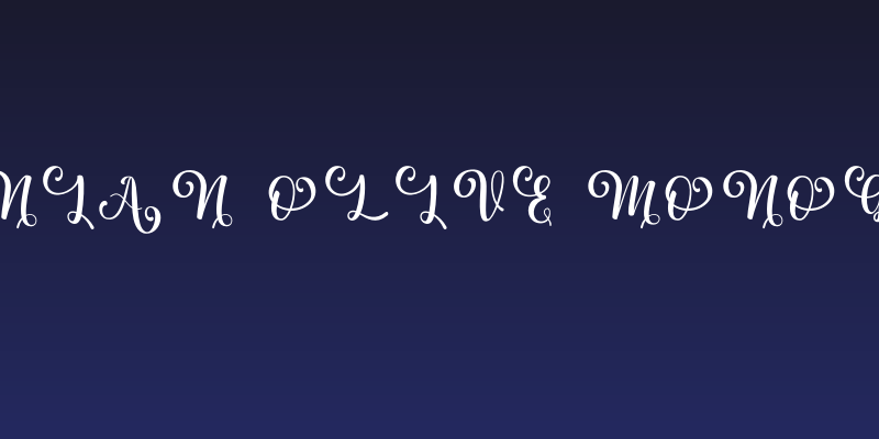 Albanian Olive Monogram 1 Social Header