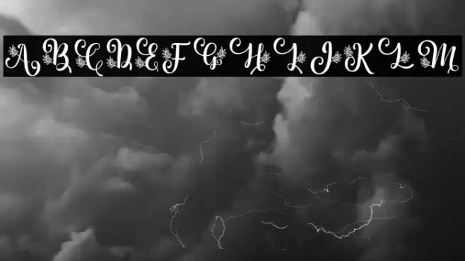 Albanian Olive Monogram 2 Font examples