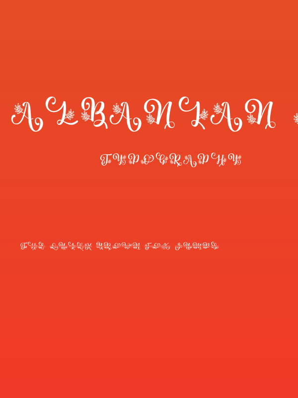 Albanian Olive Monogram 2 Poster