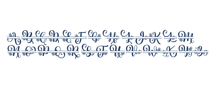 Albanian Olive Monogram 2 Lowercase