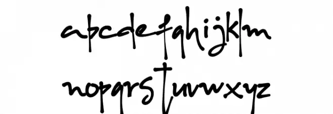 Albanian-Regular Font LOWERCASE