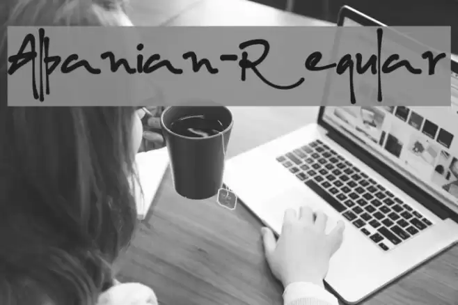 Albanian-Regular Font examples