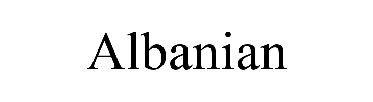 Albanian Font