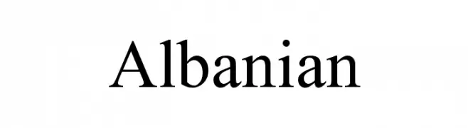 Albanian  Frei Schriftart Herunterladen