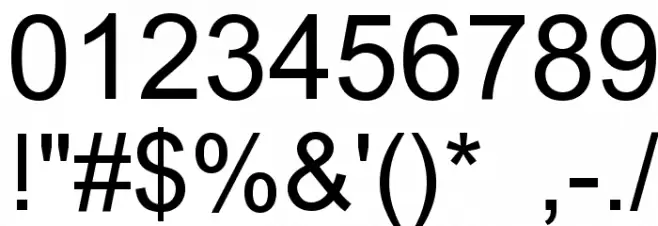 Albanian Font OTHER CHARS