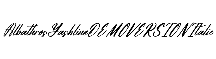 Albathros Yashline DEMO VERSION Italic  Descarca Fonturi Gratis