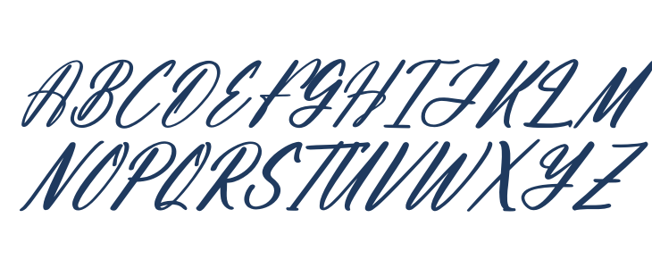 Albathros Yashline DEMO VERSION Italic Uppercase