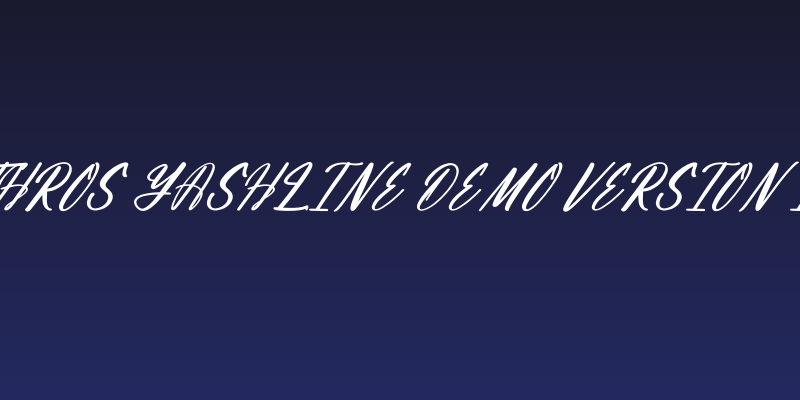 Albathros Yashline DEMO VERSION Italic Social Header