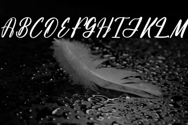 Albathros Yashline DEMO VERSION Font examples