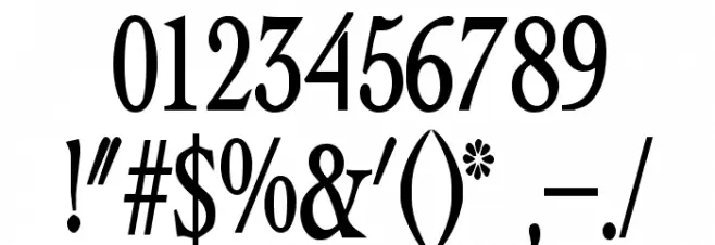 Albatross Bold Font OTHER CHARS