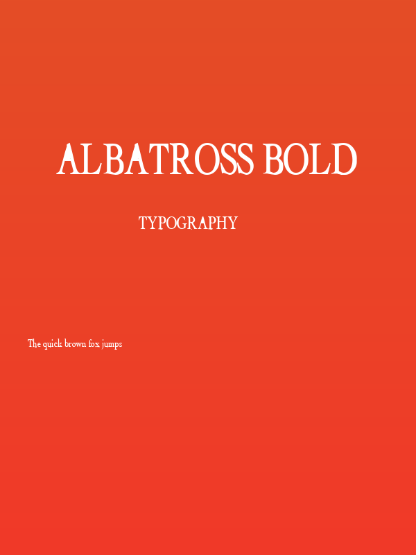 Albatross Bold Poster