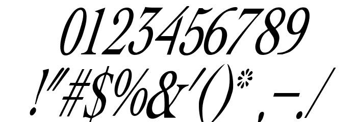 Albatross Italic Font OTHER CHARS